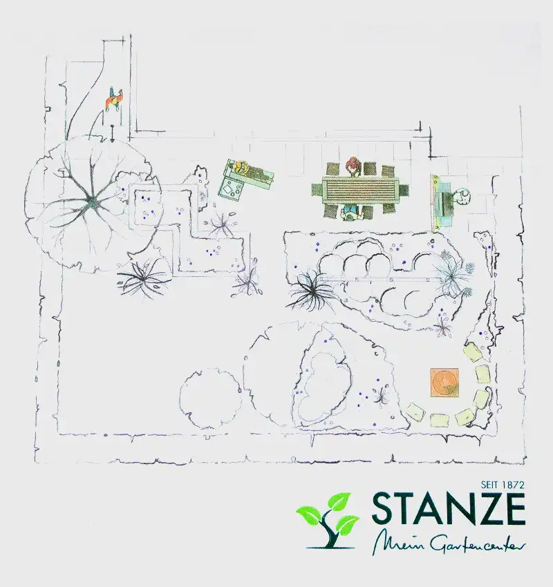 Gartenplan